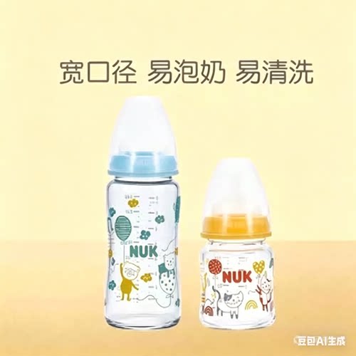 240ml奶瓶NUK玻璃宽口径