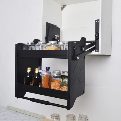 皓之杰太空铝开门双层缓冲收纳