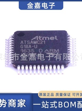 ATSAMC21G18A-AUT 封装TQFP-48 32位微控制器MCU芯片IC贴片单片机