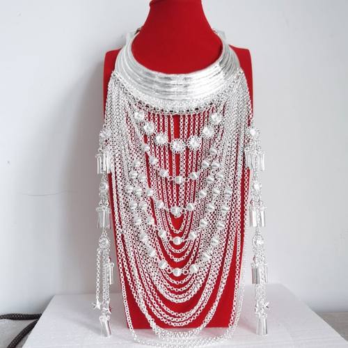 项圈云南广西新款银饰合金侗族