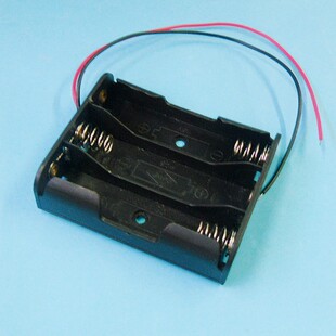 装3节5号三粒五号串联4.5伏带线三颗伍号AA电池盒不带盖卡座  LR6