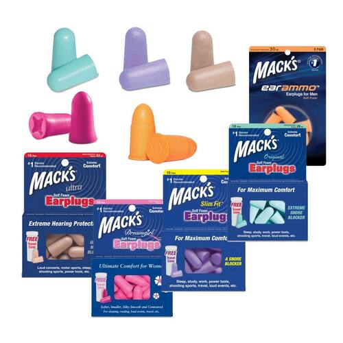 美国进口隔音耳塞macks睡眠睡觉