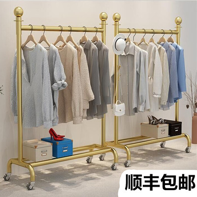 服装店展示架落地水管移动中岛