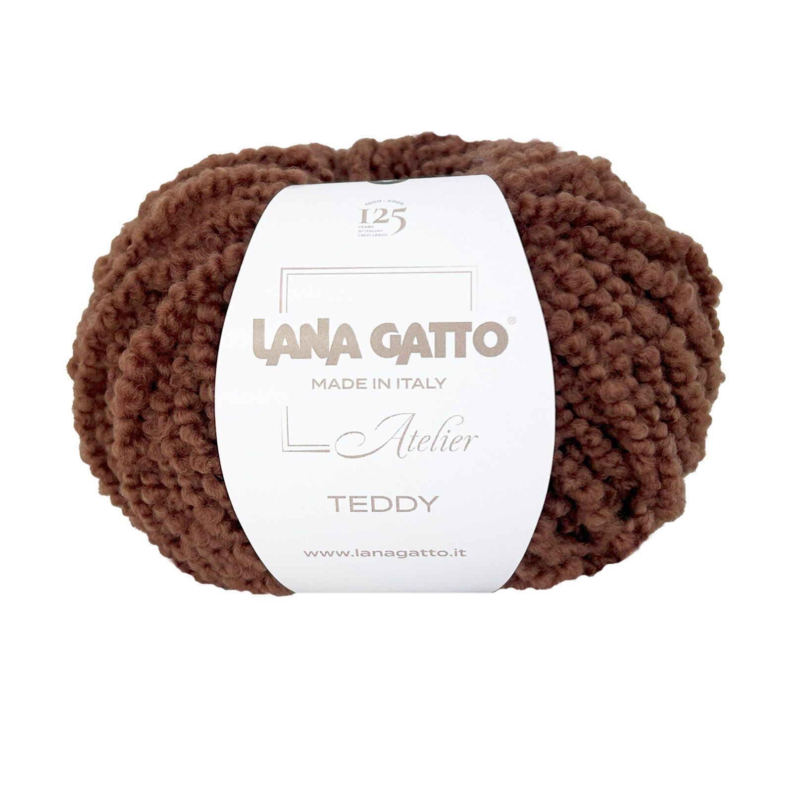 进口 lana gatto 柔软美丽诺羊毛粗圈圈线 Teddy 秋冬毛线50g50m