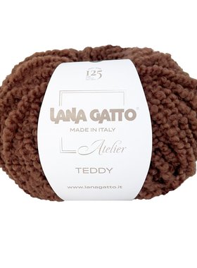 进口 lana gatto 柔软美丽诺羊毛粗圈圈线 Teddy 秋冬毛线50g50m