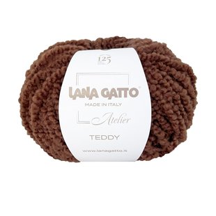 Teddy 进口 柔软美丽诺羊毛粗圈圈线 gatto 秋冬毛线50g50m lana