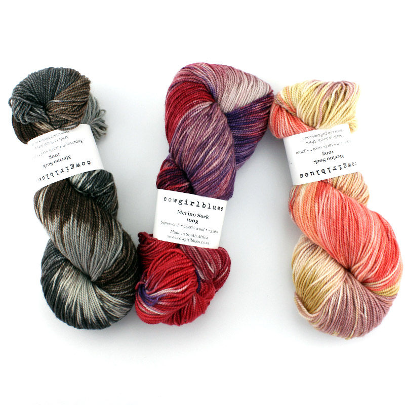 cowgirlblues Merino Sock 南非进口羊毛线 手染段染披肩围巾毛线