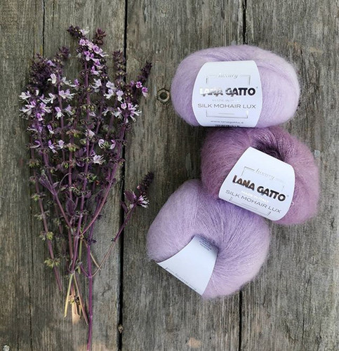 Lana Gatto silk mohair lux 进口银丝真丝马海毛毛线
