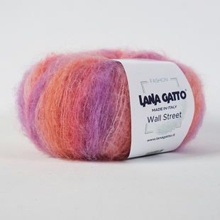 street段染披肩毛衣毛线 马海毛羊驼混纺柔滑线wall lana gatto