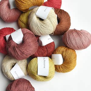 丹麦 knitting for olive 纯真丝春夏线 pure silk 手工编织毛线