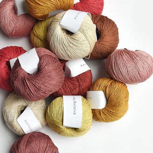 丹麦 knitting for olive 纯真丝春夏线 pure silk 手工编织毛线