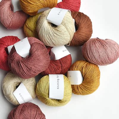 丹麦 knitting for olive 纯真丝春夏线 pure silk 手工编织毛线