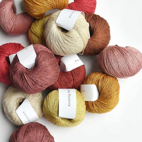丹麦 knitting for olive 纯真丝春夏线 pure silk 手工编织毛线