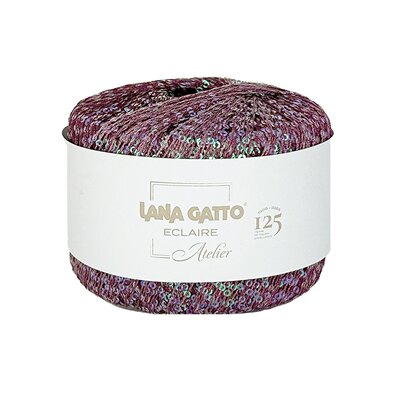 进口 lana gatto 闪烁亮片段染尼龙线 Eclaire 四季可用配线 25克