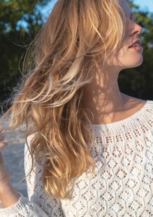 SANDNES LINE海风镂空棉麻DIY编织材料包 毛线和教程 非成品 TYNN