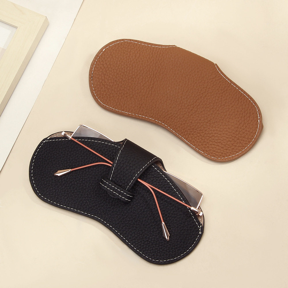 眼镜袋抗压式眼镜盒便携真皮质感软皮太阳镜保护套防压墨镜收纳包,ZIPPO/瑞士军刀/眼镜,眼镜袋,淘宝优惠券,粉丝福利购,淘宝优惠卷