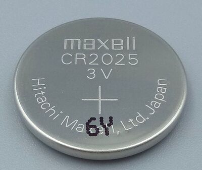 麦克赛尔maxellCR2025 3V遥控电池万胜CR2025日产汽车遥控器电池