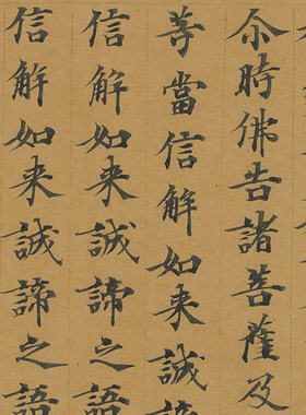 敦煌 妙法莲华经如来寿量品第十六 小楷字帖 书法文献 微喷复制