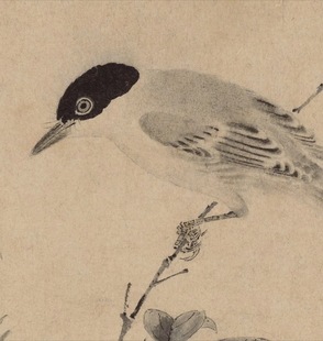 宋徽宗 赵佶 写生珍禽图 水墨花鸟 书法国画 纸本绢布 微喷复制