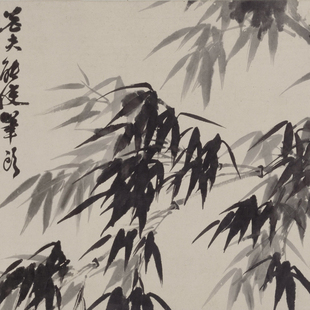 石涛 高呼与可图 山水长卷 国画装裱 纸本绢布 美术资源 微喷复制