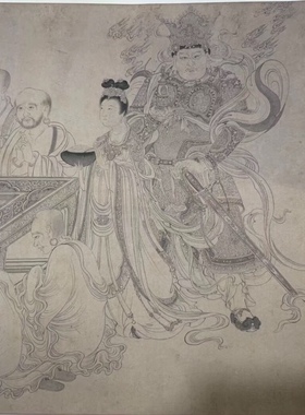 李公麟 维摩演教图长卷 人物国画 美术学习 装裱定制 艺术微喷