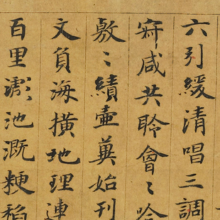 敦煌 萧统文选 陆机短歌行 毛笔字帖 小楷书法 古代文献 微喷复制