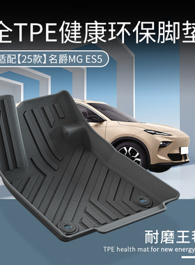 适用25款名爵MG ES5 MAX PRO PLUS脚垫TPE防水橡胶后备箱垫尾箱垫
