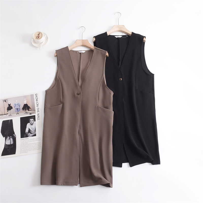 秋上新日本女装风衣外套马甲