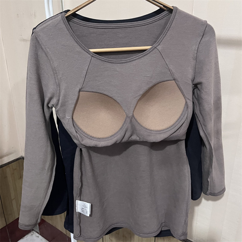 只有160内加薄绒75棉出日本女士发热衣免穿文胸紧身保暖上装罩杯,女士内衣/男士内衣/家居服,保暖上装,淘宝优惠券,粉丝福利购,淘宝优惠卷