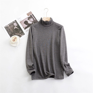 661 保暖上装 出口日本男士 高领加绒加厚发热衣秋衣打底衫