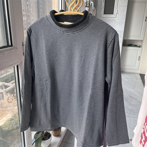 性价比无敌出口日本女士半高领加绒加厚秋衣打底衣