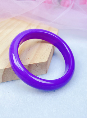 福子珠宝民族女玉石直播紫云母