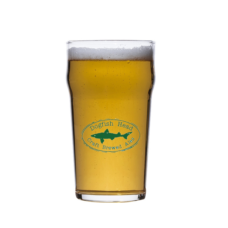 美國角頭鯊DogfishHead專用杯創(chuàng)意精釀啤酒玻璃杯IPA寬口杯可定制