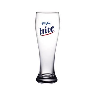 韩国烧酒啤酒杯hite韩式啤酒杯加厚直身玻璃杯可定制LOGO
