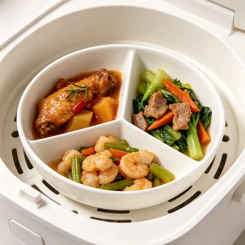 电饭锅一锅出陶瓷盘子