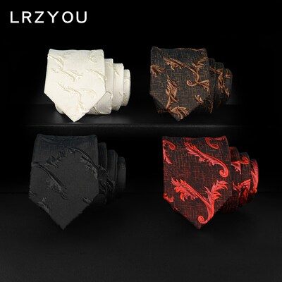 6CM窄版休闲时尚立体花纹领带