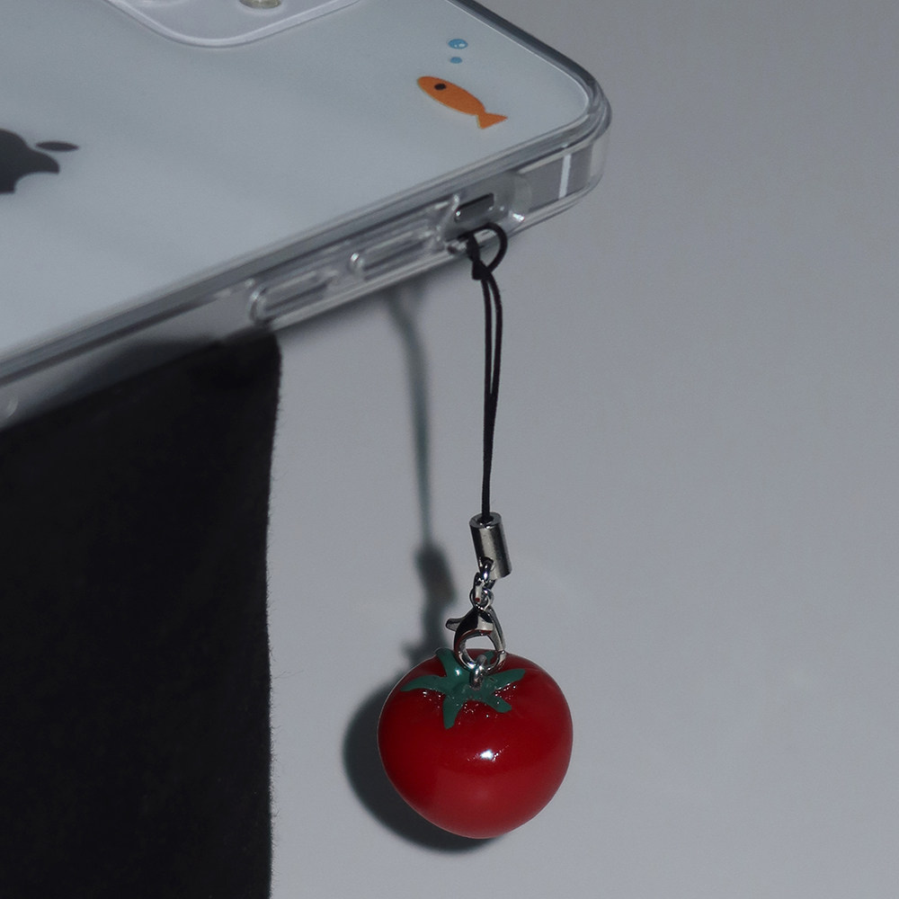ins小众可爱迷你小番茄西红柿手机链耳机链学生情侣钥匙扣包挂件,节庆用品/礼品,手机链,淘宝优惠券,粉丝福利购,淘宝优惠卷