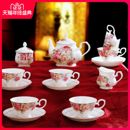 Jingdezhen Ceramic Jinqiu Church 15 Bone china coffee suit Coffee cup and saucer Enchanting giftin the Tableware , Coffee , Coffee set with  category - from Buy2taobao.com to provide professional Taobao agent buy service