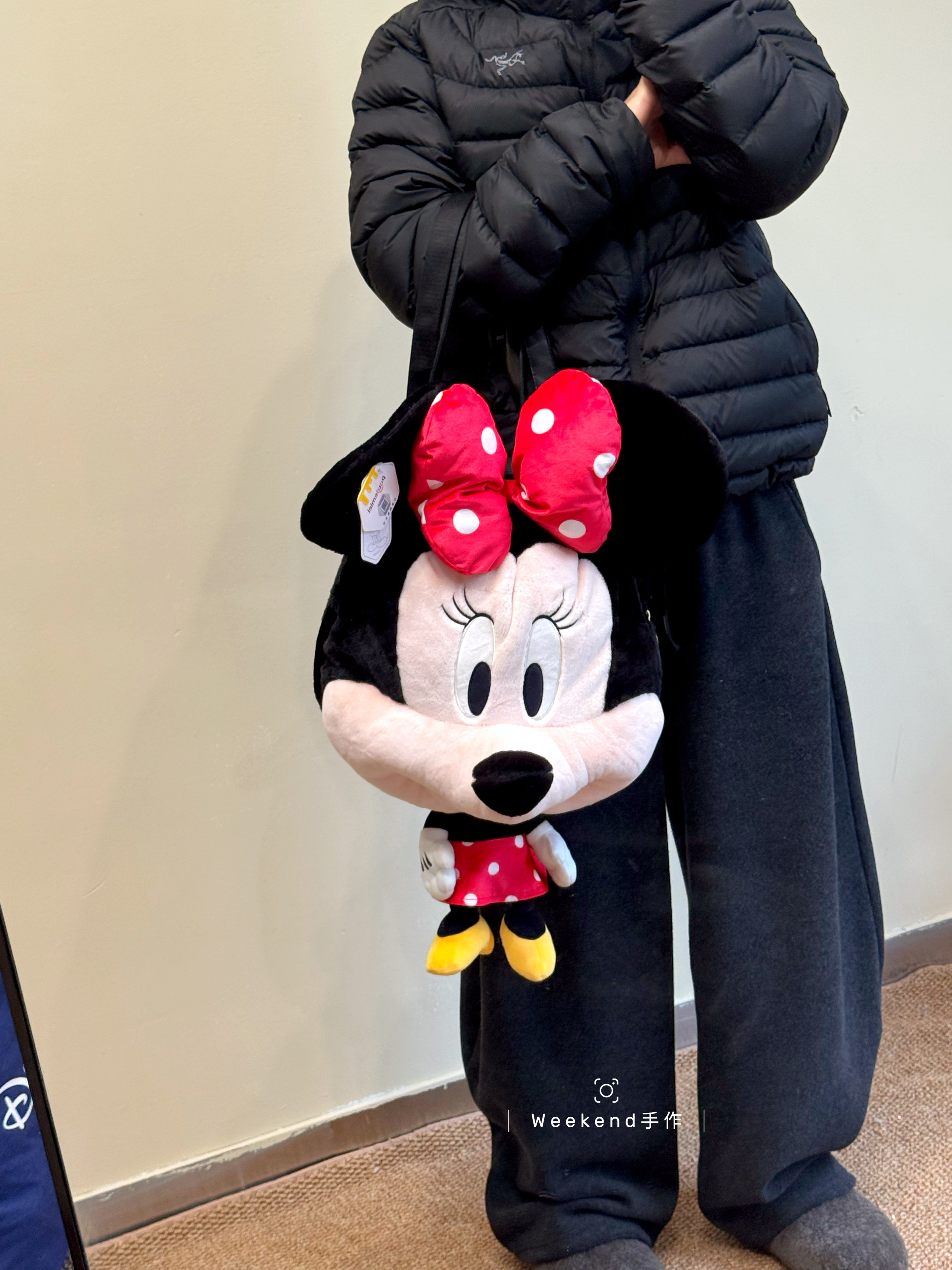 正版迪士尼米奇米妮毛绒公仔单肩包大容量送闺蜜礼物凹造型可爱,箱包皮具/热销女包/男包,单肩包,淘宝优惠券,粉丝福利购,淘宝优惠卷