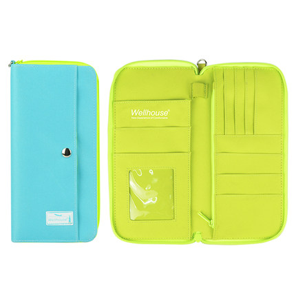 Wellhouse 旅行证件包护照夹 旅游收纳防水卡包钱包机票包保护套