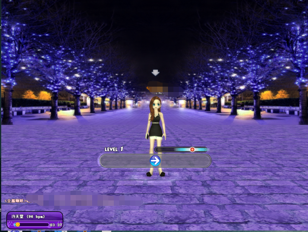 au劲舞团紫色地面舞台背景卡，文件替换，介意勿拍