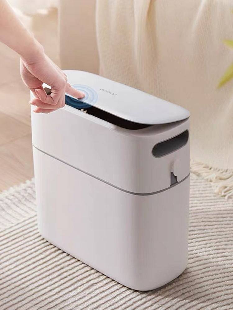 ECOCO의 새로운 쓰레기통 가정용 욕실 주방 샌드위치 솔기 뚜껑 대형 자동 포장 종이통