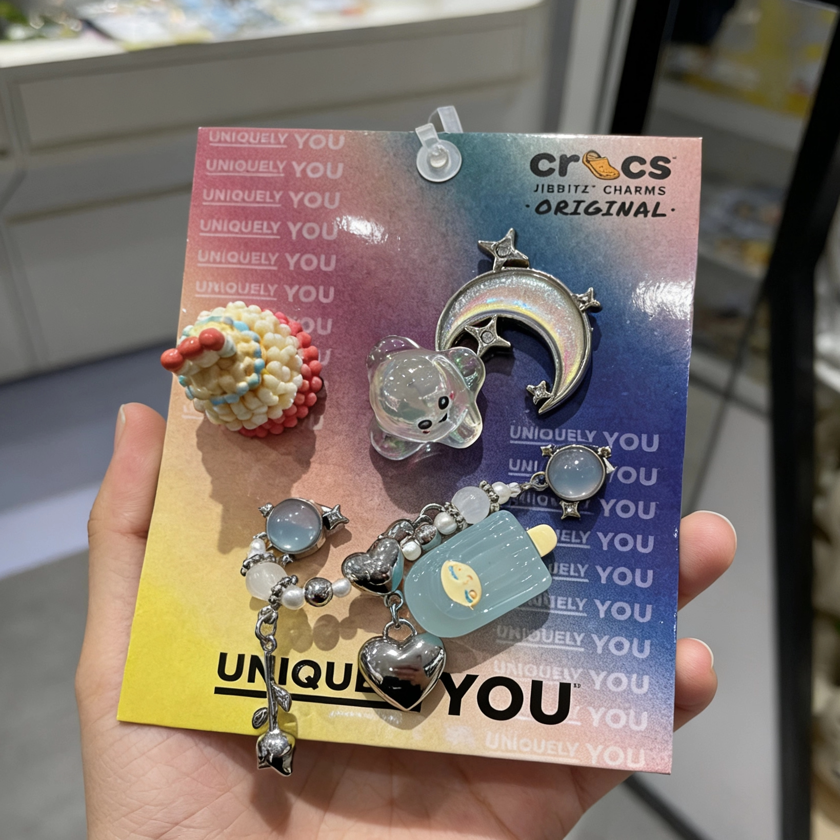 适配于crocs鞋花云朵泡芙霜紫色洞洞鞋卡骆驰白鹿同款蛋糕智必星图片