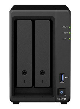 Synology群晖DS723+网络存储服务器nas企业办公2盘位文件备份集中存取快照防病毒 数据共享