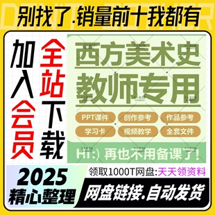 西方美术史PPT课件视频教学创作素材作品外国美术鉴赏起源发展