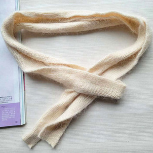 今年流行的毛线腰带4厘米宽针织安哥拉兔毛柔软毛衣搭配米色墨绿