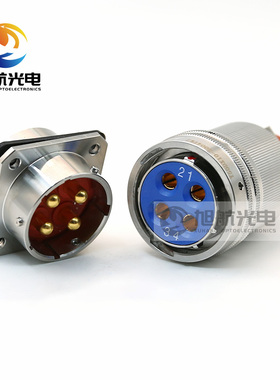 Y50DX系列Y50DX10-2004TK2 Y50DP10-2004ZJ10圆形电连接器4芯航插
