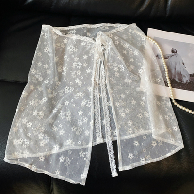 韩版大码蕾丝屁帘打底罩裙半身裙