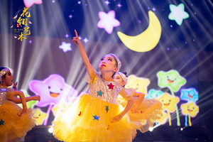 六一儿童演出服蓬蓬纱裙女童快乐的小星星现代舞蹈幼儿可爱亮片裙