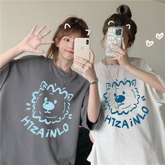 Short sleeve women's summer fashion Korean version student's original suzerain design small crowd loose medium length top